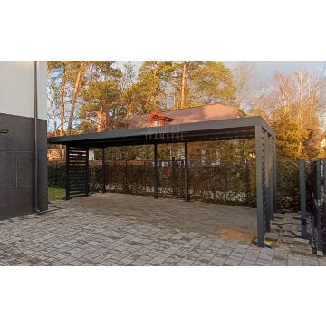 Carport PREMIUM - Wiata samochodowa 7x3 antracyt... - Garaże i wiaty - Łomża - zdjęcie 3