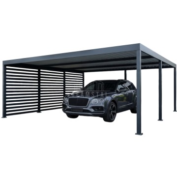CarPort PREMIUM - wiata samochodowa 6x5 - antracyt - dodatkowa zabudowa TS1248