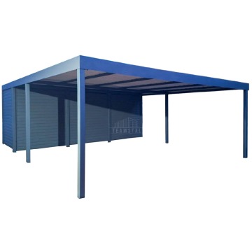 Carport PREMIUM z pomieszczeniem gospodarczym Wiata samochodowa 7x5m TS1250