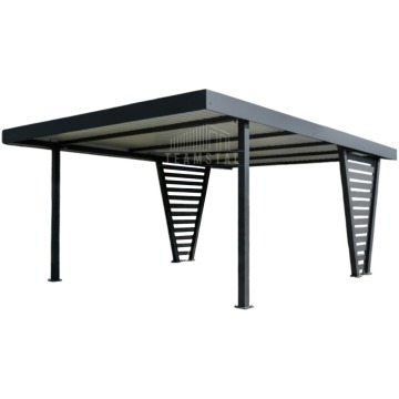 Carport V PREMIUM 4,5x4,5m Wypełnienie panelami Wiata samochodowa TS1253