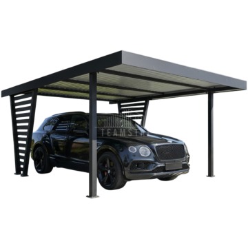 Carport V PREMIUM 4x4,7m - Wypełnienie panelami - Wiata samochodowa TS1260