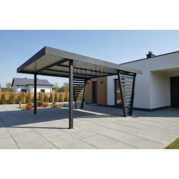 Carport V PREMIUM 4x5m - Wypełnienie panelami... - Garaże i wiaty - Lubin - zdjęcie 2