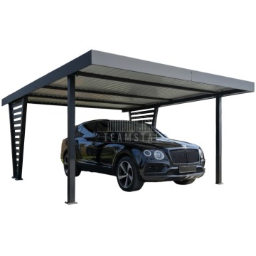 Carport V PREMIUM 5x5,5m - Wypełnienie panelami - Wiata samochodowa TS1265