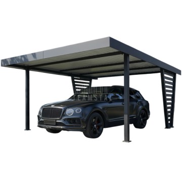 Carport V PREMIUM 5x5m - Wypełnienie panelami - Wiata samochodowa TS1266
