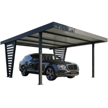 Carport V PREMIUM 5x5m - Wypełnienie panelami - Wiata samochodowa TS1267