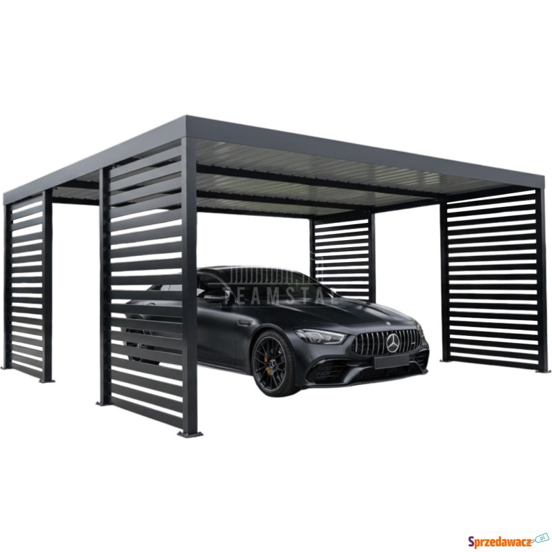 CarPort PREMIUM wiata samochodowa 5,8x5,5 dod... - Garaże i wiaty - Kłodzko