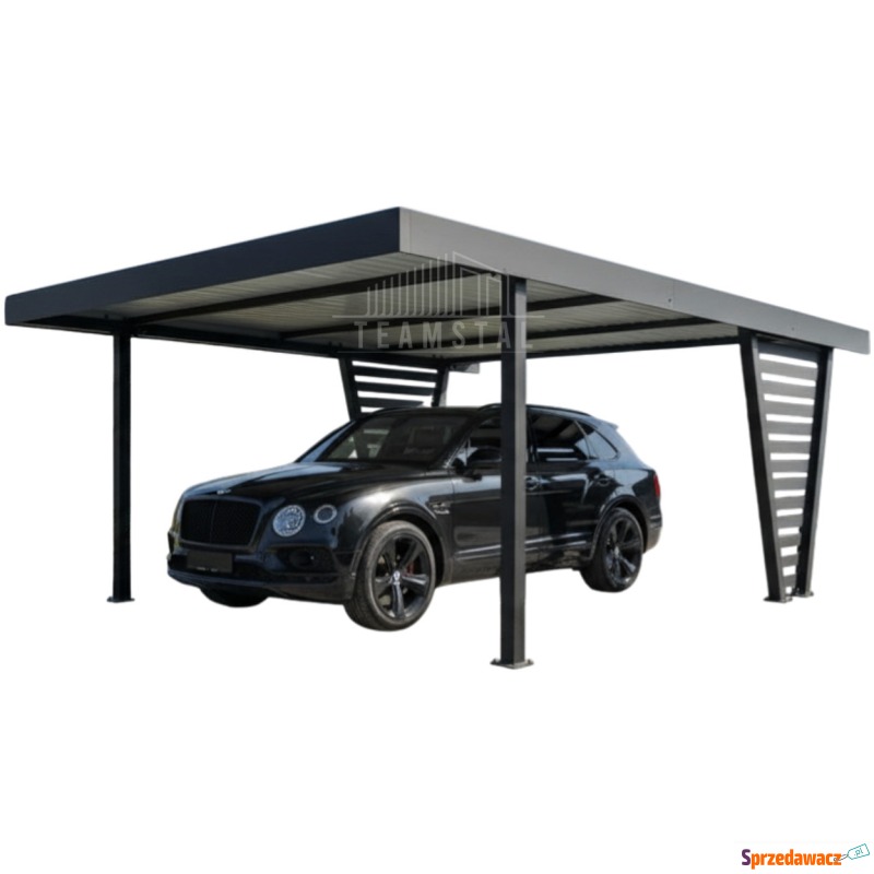 Carport V PREMIUM 4,5x5,5m Wypełnienie panelami... - Garaże i wiaty - Łęczyca