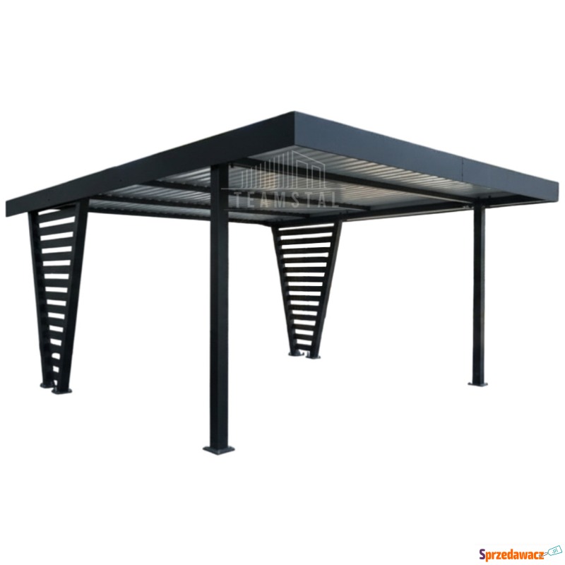 Carport V PREMIUM 4,8x5m - Wypełnienie panelami... - Garaże i wiaty - Tczew