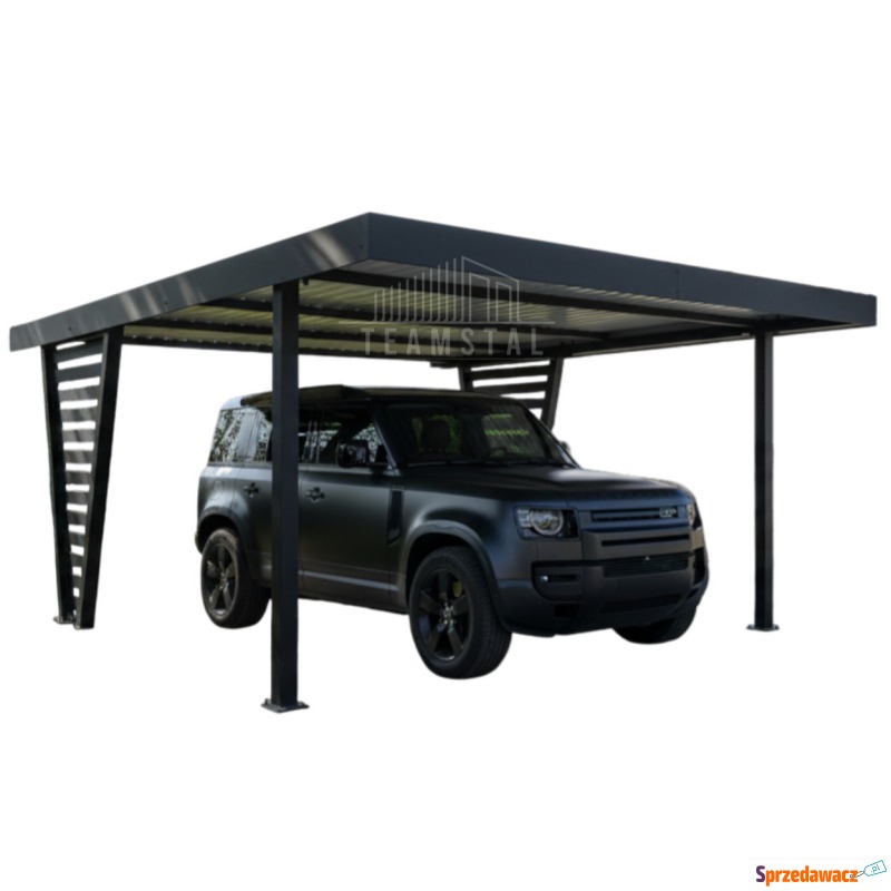 Carport V PREMIUM 4x4,5m Wypełnienie panelami... - Garaże i wiaty - Chojnice