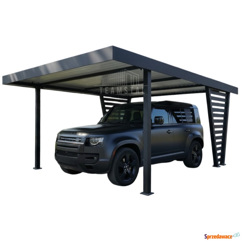 Carport V PREMIUM 5x4,7m - Wypełnienie panelami... - Garaże i wiaty - Tychy
