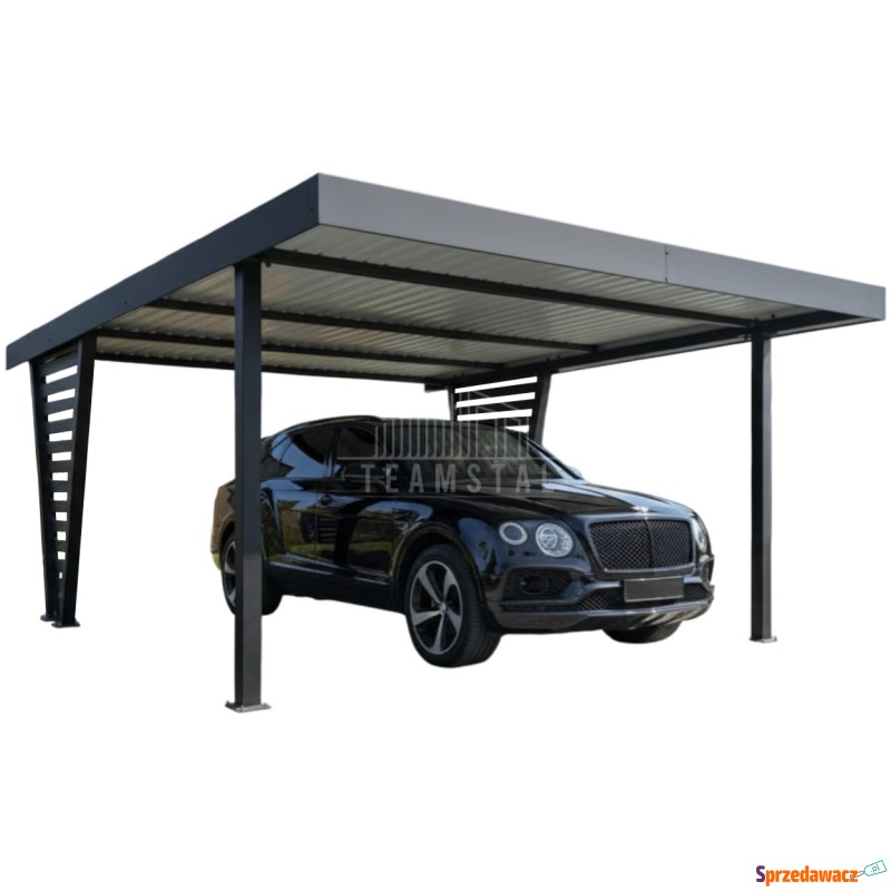 Carport V PREMIUM 5x5,5m - Wypełnienie panelami... - Garaże i wiaty - Nysa