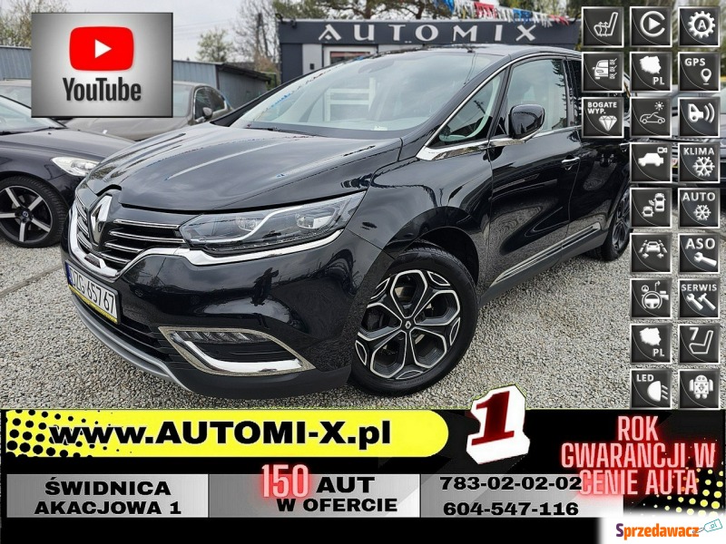 Renault Espace  Minivan/Van 2016,  1.6 diesel, automat - Na sprzedaż za 49 800 zł - Świdnica