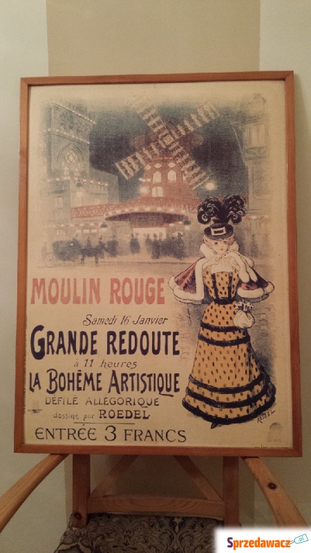 Plakat w stylu vintage Moulin Rouge Grande Redoute - Pozostałe art. i wyryby... - Warszawa