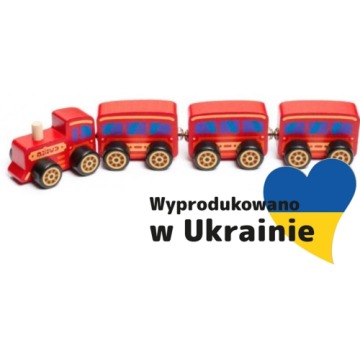 Cubika, Drewniany pociąg z magnesami