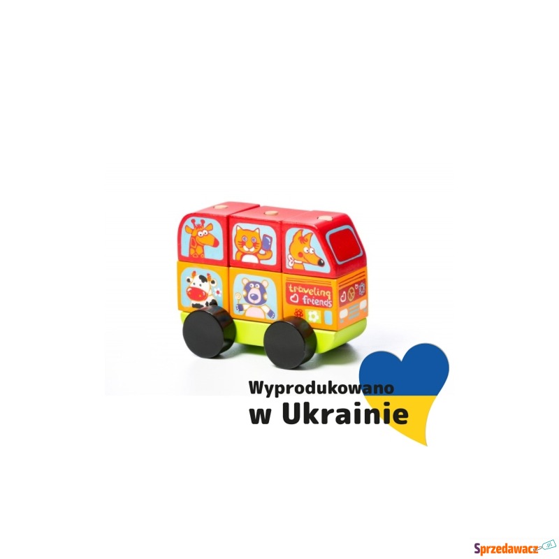 Cubika, Drewniany samochodzik Mini-bus LM-10 - Pozostałe zabawki - Lublin