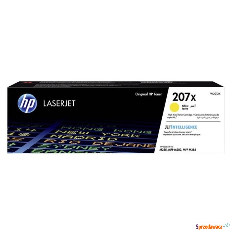 Oryginalny toner HP 207X XL żó...