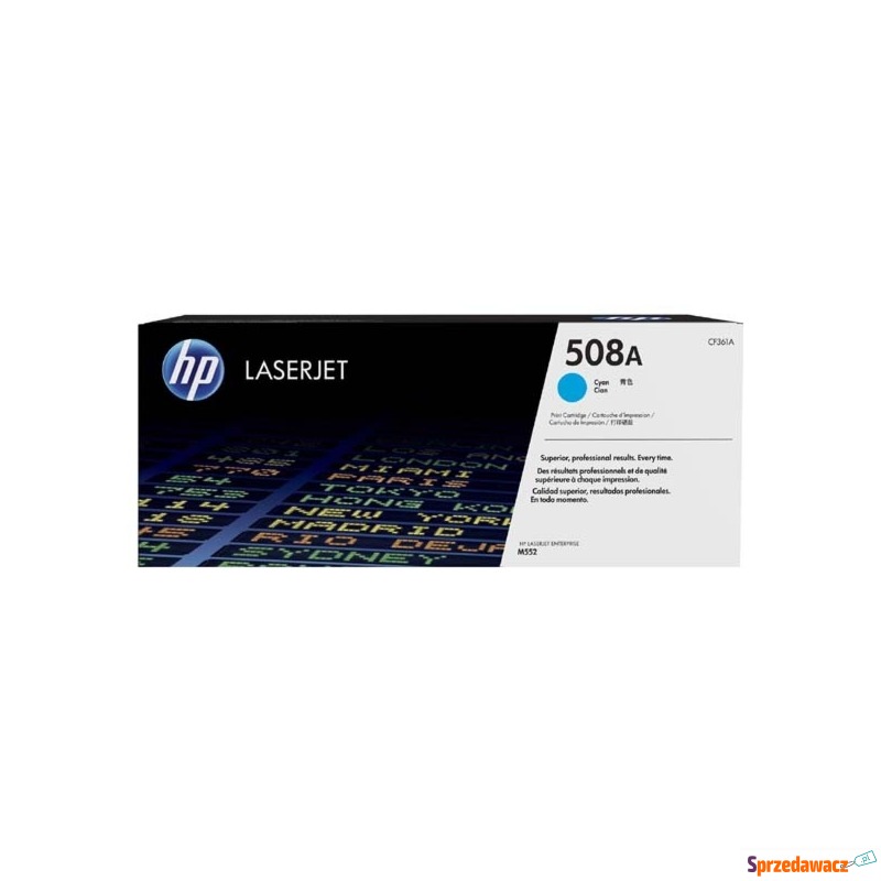 Oryginalny toner HP 508A błękitny...