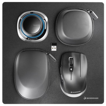 Myszka 3DConnexion SpaceMouse Kit 2 bezprzewodowa czarna