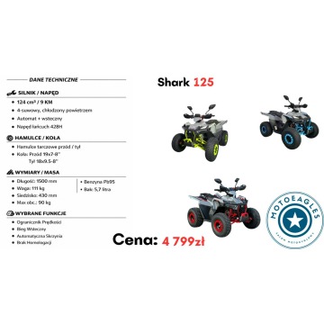 Quad XTR Shark 125 Transport Raty Fvat Automat... - Quady - Bicz - zdjęcie 9