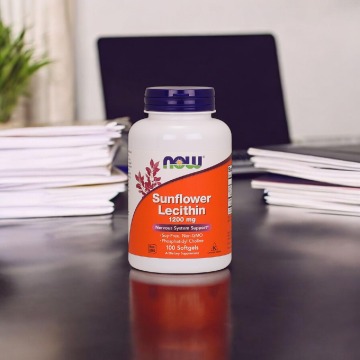 NOW Sunflower Lecithin - Lecytyna Słonecznikowa - Dieta i metabolizm - Śrem - zdjęcie 3