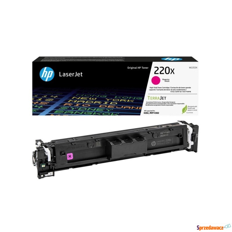 HP oryginalny toner W2203X, HP 220X, magenta,... - Tusze, tonery - Piotrków Trybunalski