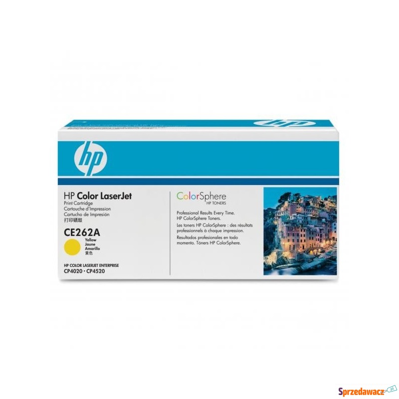 HP oryginalny toner CE262A, yellow, 11000s, 648A,... - Tusze, tonery - Czeladź