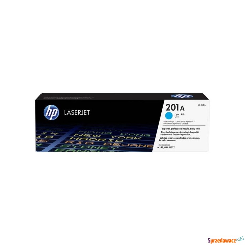 Oryginalny toner HP 201A błękitny (CF401A) - Tusze, tonery - Szczecin