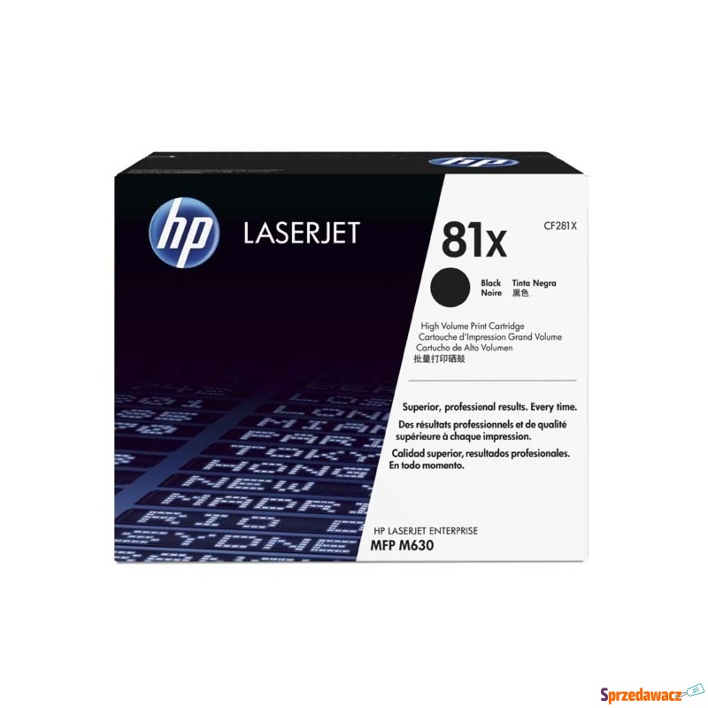 Oryginalny toner HP 81X czarny (CF281X) - Tusze, tonery - Częstochowa