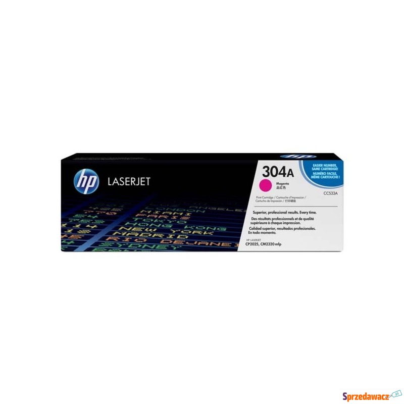 HP oryginalny toner CC533A, magenta, 2800s, 304A,... - Tusze, tonery - Nysa