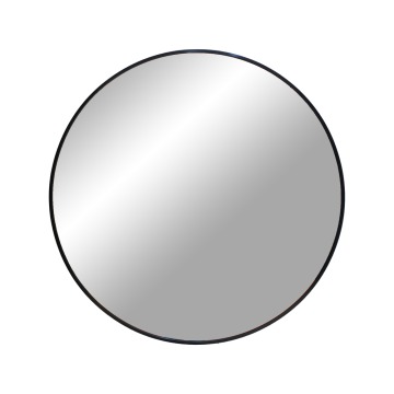 SELSEY Lustro ścienne okrągłe Omanta czarna rama 60 cm - Genesis
