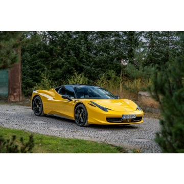 Ferrari 458 Italia - 4.5 V8 569HP / Pakiet Carbon / Niski przebieg / Giallo Modena