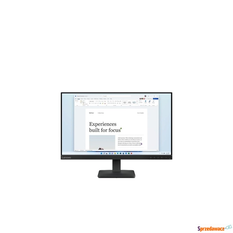 Lenovo L24-4e 23.8"FHD IPS 100Hz 250nits AG HDMI,... - Monitory LCD i LED - Białogard