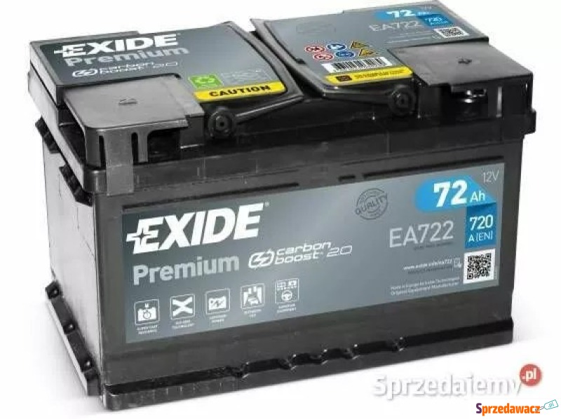 Akumulator Exide Premium 72Ah 720A...