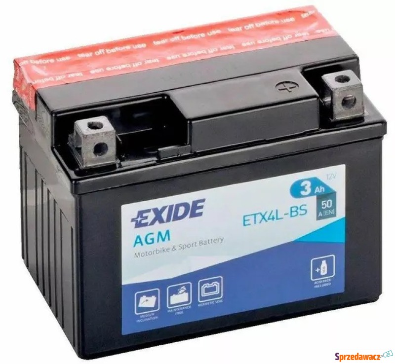 Akumulator motocyklowy Exide...