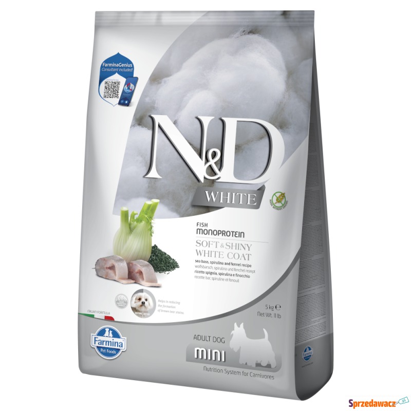 Farmina N&D Dog Adult Mini White, z labraksem,... - Karmy dla psów - Poznań