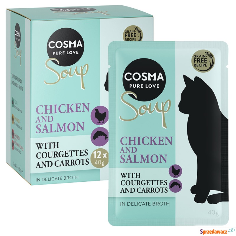 Megapakiet Cosma Soup, 24 x 40 g  - Pierś z k... - Karmy dla kotów - Katowice