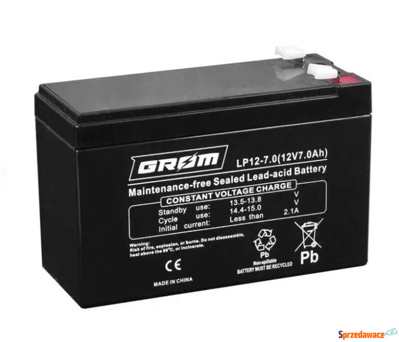 Akumulator żelowy Grom 12V 7Ah...