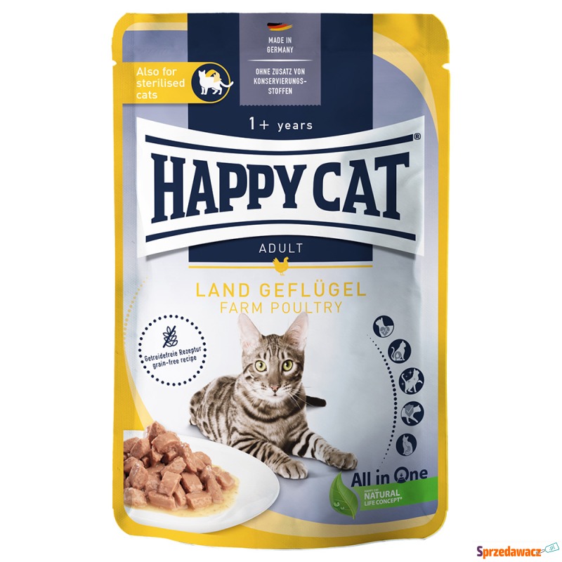 Happy Cat Pouch Meat w sosie, 12...