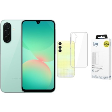 Smartfon Samsung Galaxy A26 5G 6/128GB Zielony (SM-A266BLGBEUB) + Etui Clear Case