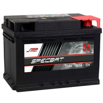 Akumulator Specbat 55Ah 460A en prawy+ wysoki
