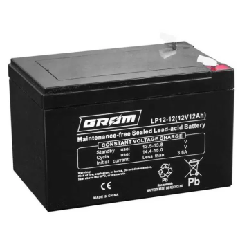 Akumulator żelowy Grom 12V 12Ah LP12-12