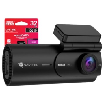 Zestaw Wideorejestrator kamera samochodowa Navitel R35 Full HD, G-sensor + karta microSD 32GB