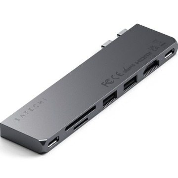 Adapter, hub USB-C 6w1, Satechi Pro Hub Slim do MacBook Air / Pro, USB4 / USB-C / 2x USB-A / HDMI / 