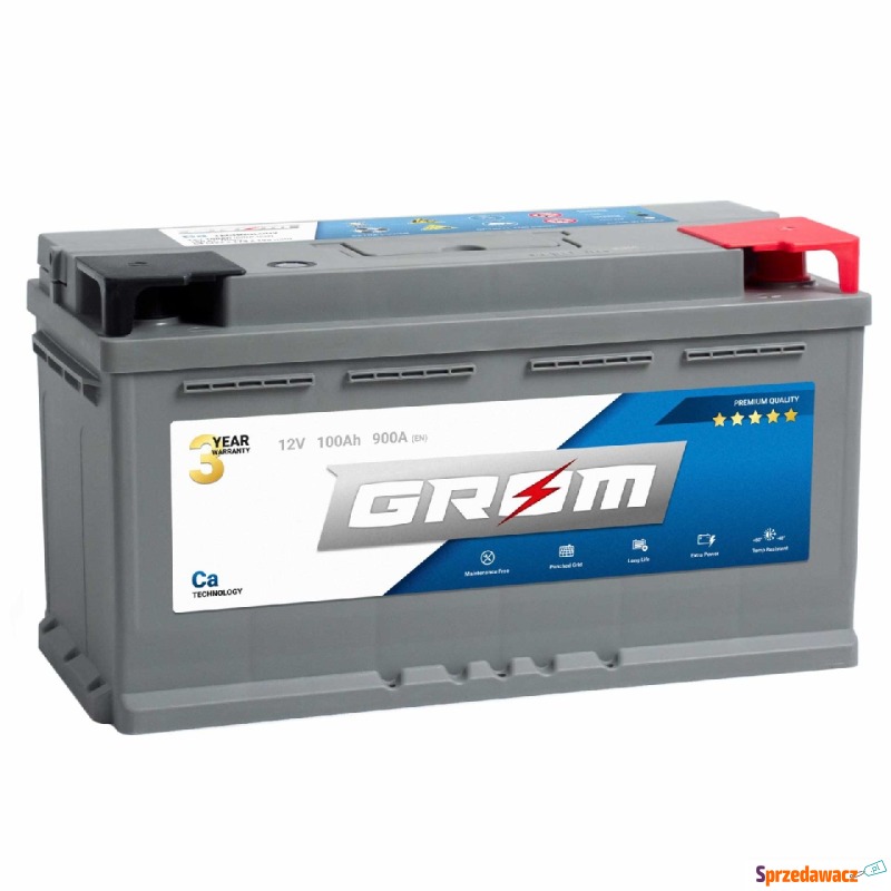Akumulator Grom Premium 100Ah 900A en dtr - Akumulatory - Ciechanów