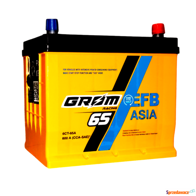 Akumulator Grom Racing 65Ah 600A Japan efb prawy+ - Akumulatory - Ciechanów
