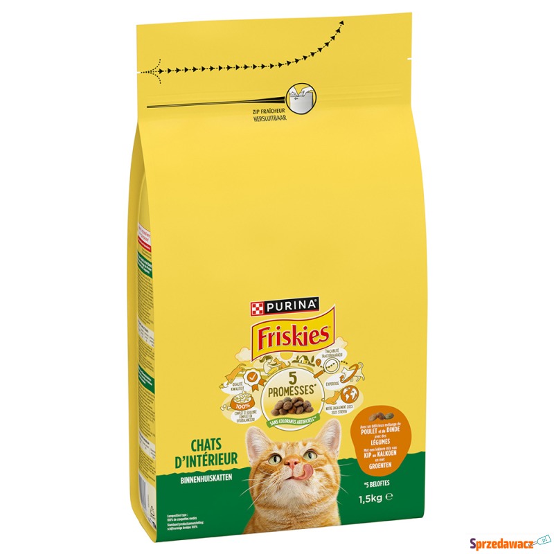 PURINA FRISKIES Indoor, kurczak i indyk z war... - Karmy dla kotów - Kalisz