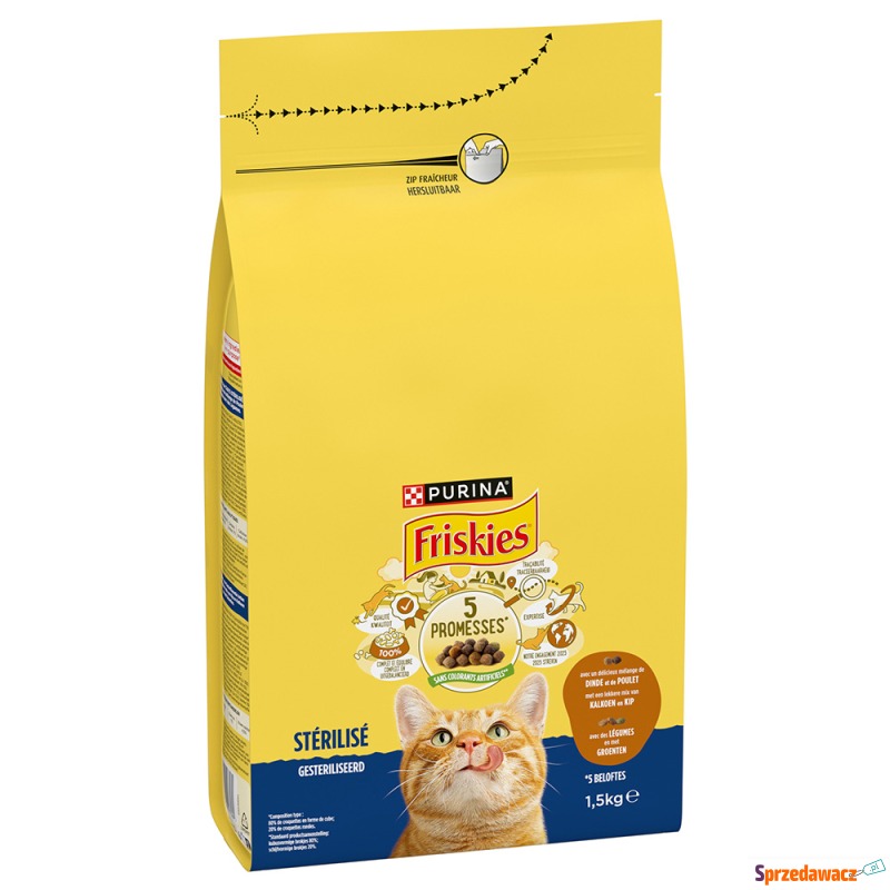 PURINA Friskies Sterilised, indyk i kurczak z... - Karmy dla kotów - Przemyśl