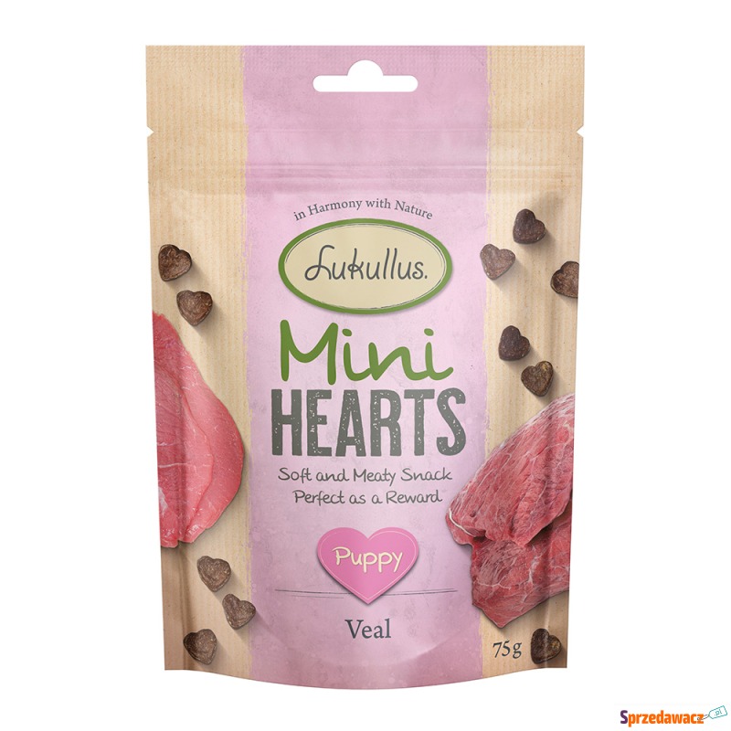 Lukullus Puppy "Mini Hearts" Snacks, cielęcina... - Przysmaki dla psów - Legnica