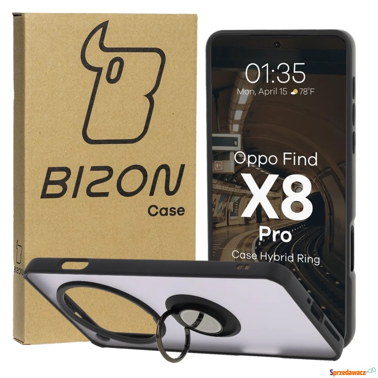 Etui z uchwytem na palec Bizon...