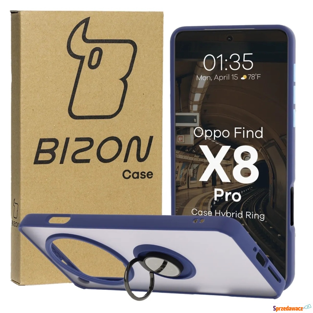 Etui z uchwytem na palec Bizon...